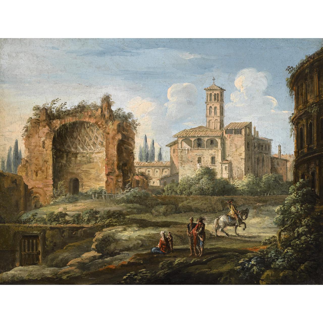 Dipinto: View of Santa FRancesca Romana